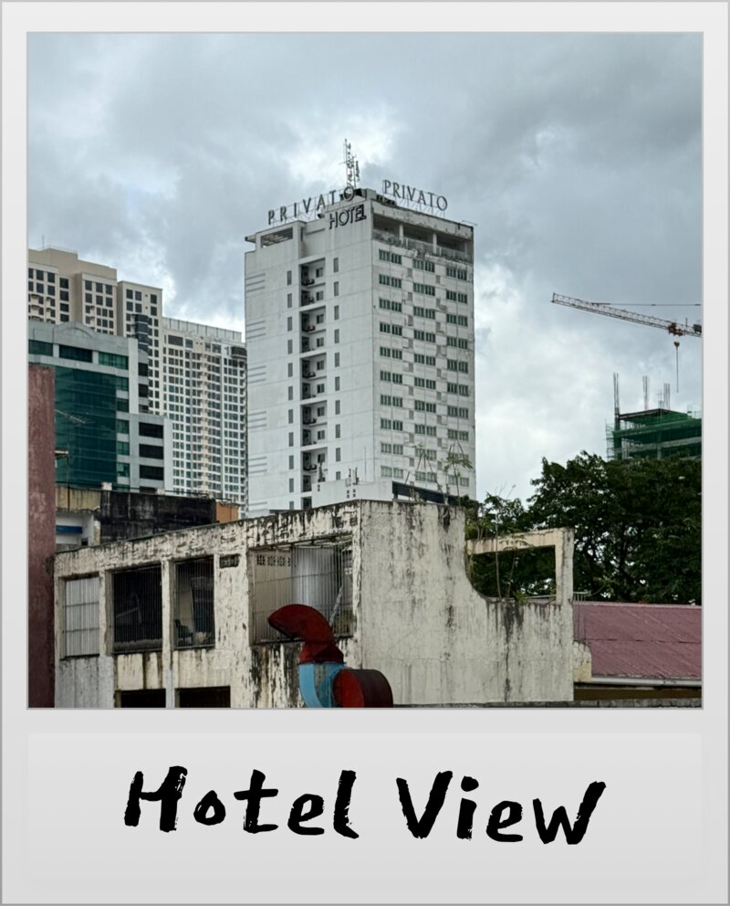 View from the Kapitolyo Arts Center with Manila skyline in distance