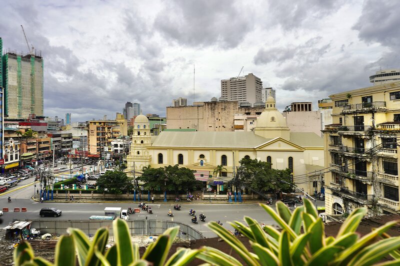 Escolta Street in Old Manila with historic architecture