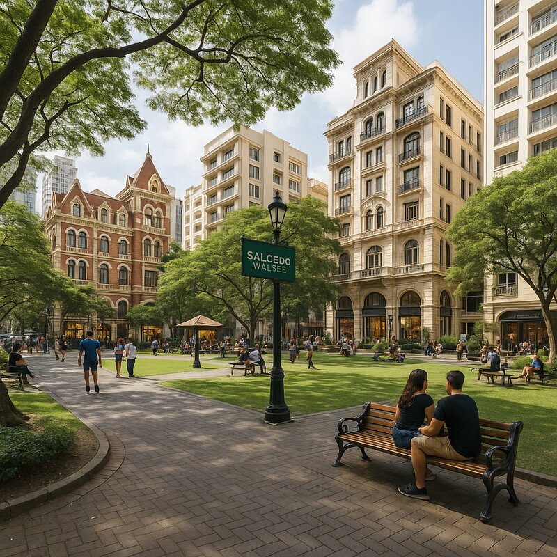 Jaime C. Velasquez Park gathering spot with trees and community ambiance